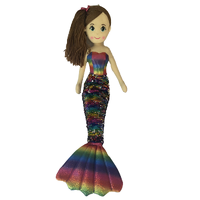 Cotton Candy Sequined Mermaid 70cm doll - Rainbow Asia MER252
