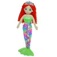 Cotton Candy Imports Sequined Mermaid Dolls - Green/Rainbow Penny MER268