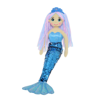 Cotton Candy Sequined Mermaid 70cm doll - Blue Attina MER256