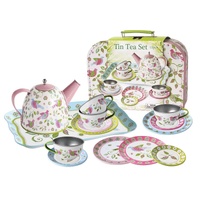 Kaper Kidz Bird Tin Tea Set in Suitcase CH42006