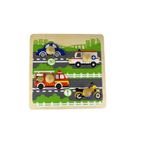 Kaper Kidz Large Peg Puzzle - Traffic PM220B