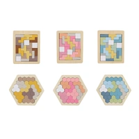 Kaper Kidz Wooden Hexagon or Pentomino Brainteaser Puzzle Assorted; One Supplied NG23651