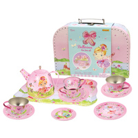 Kaper Kidz Ballerina Tin Tea Set in Suitcase CH42088