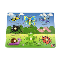 Koala Dream 2 in 1 Minibeast Insect Peg Puzzle PM224