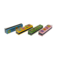 Kaper Kidz Wooden Mixed Pattern Harmonica Assorted; One Supplied NG21413