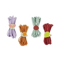 Kaper Kidz Jumping Rope Elastics with Wooden Charm Assorted One Supplied NG23754