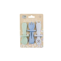 Koala Dreams Silicone Animal Sensory Spoons - Blue Green CA3037