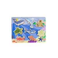 Tooky Toy Wooden Chunky Puzzle - Sea Animal PM234