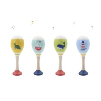 Kaper Kidz Wooden Maraca Ocean Theme Assorted; One Supplied NG23965