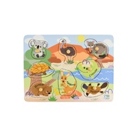 Koala Dream 2 in 1 Aussie Animals and their Babies Peg Puzzle PM239