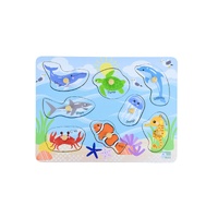 Koala Dream 2 in 1 Sea Animals and Their Habitats Peg Puzzle PM240