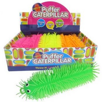 Puffer Caterpillar Sensory Toy Assorted Colours One Supplied