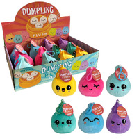 Dumpling Plush Backpack Clip Assorted Colours One Supplied PL-DMPBC **