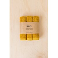 Kiin Baby Wash Cloth 3pk Mustard **