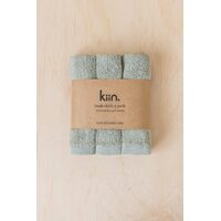 Kiin Baby Wash Cloth 3pk Sage