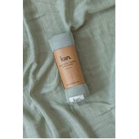 Kiin Organic Cotton + Bamboo Swaddle Sage
