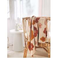 Kiin Organic Cotton Knitted Bloom Baby Blanket