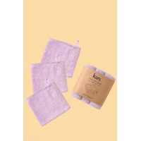 Kiin Baby Wash Cloth 3pk Lilac