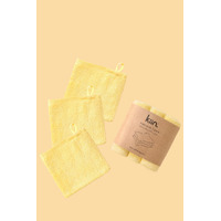 Kiin Baby Wash Cloth 3pk Buttercup