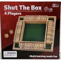 Wooden Shut the Box 4 Player Game AA500368