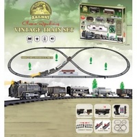Vintage Train Set with Lights & Sounds AA500453