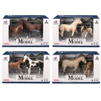 Model Series Farm Animals Horse & Foal Set With Accessories Assorted; One Supplied AA500622
