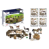 Model Series Farm Animals Horses Playset w/Fence & Accessories Styles Vary; One Supplied AA500778