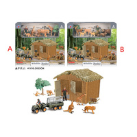 Model Series Wild Animals Barn Playset with Quad Styles Vary; One Supplied AA500781