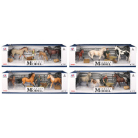Model Series Farm Animals Horse 3pc w/ Figure & Accessories Styles Vary; One Supplied AA500967