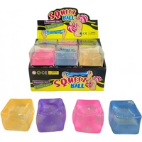 Squishy Translucent Cube Assorted Colours; One Supplied AA501179