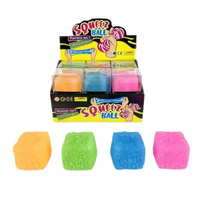 Squishy Textured Cube Assorted Colours; One Supplied AA501183