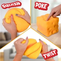 Squishy Jumbo Cheese Block Sensory Toy AA501186