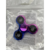 Fidget Spinner - Electroplated Tri-Wing Assorted; One Supplied