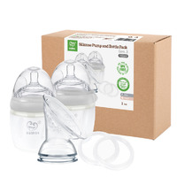 Haakaa Generation 3 Silicone Breast Pump & Bottle Pack - Grey