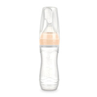 Haakaa Silicone Baby Food Dispensing Spoon - Peach **