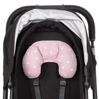 Outlook Baby Head Huggers Neck Support - Dusty Rose Hearts