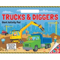 Lake Press Giant Activity Pad - Trucks & Diggers 5300