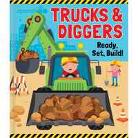 Trucks & Diggers - Peek Through Picture Book