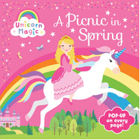 Lake Press Unicorn Magic A Picnic in Spring Pop-Up Book 0687