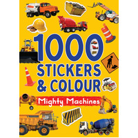 Lake Press 1000 Stickers & Colour - Mighty Machines 1646