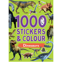 Lake Press 1000 Stickers & Colour - Dinosaurs 1653