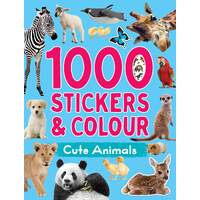 Lake Press 1000 Stickers & Colour - Cute Animals 1660