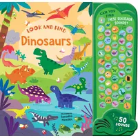 Lake Press Look And Find 50 Button Mega Sound Book - Dinosaurs 6979