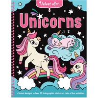 Lake Press Unicorns Velvet Art Book 8447