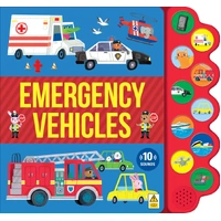 Lake Press Emergency Vehicles 10 Button Sound Book 8836