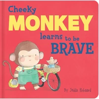Lake Press Cheeky Monkey Learns to be Brave - Lift-The-Flap-Book 9604
