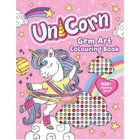 Gem Art Colouring Book - Unicorn 9758