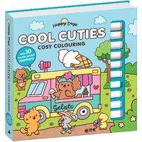 Happy Days - Deluxe Cosy Colouring Folder - Cool Cuties 3953