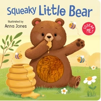 Squeaky Plush Board Book - Squeaky Little Bear 4219