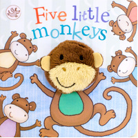 Cottage Door Press Five Little Monkeys Finger Puppet Chunky Book 401911